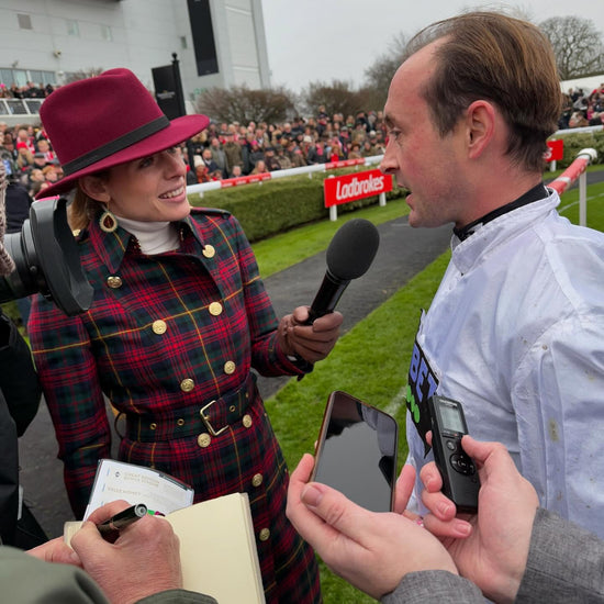 Rosie Tapner in Hicks & Brown at Cheltenham Festival