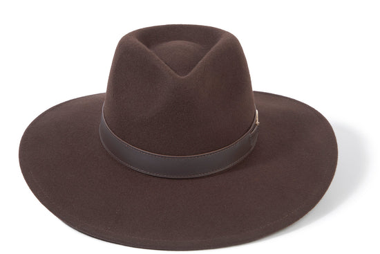 Hicks & Brown Hat Hicks & Brown // Fairfax and Favor: The Halesworth Fedora in Dark Brown