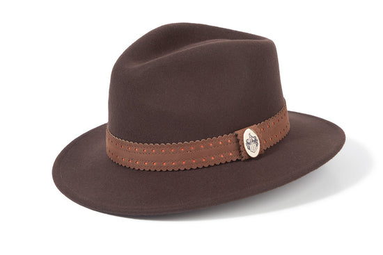 Hicks & Brown Hat Hicks & Brown // Fairfax & Favor: The Waveney Fedora in Dark Brown