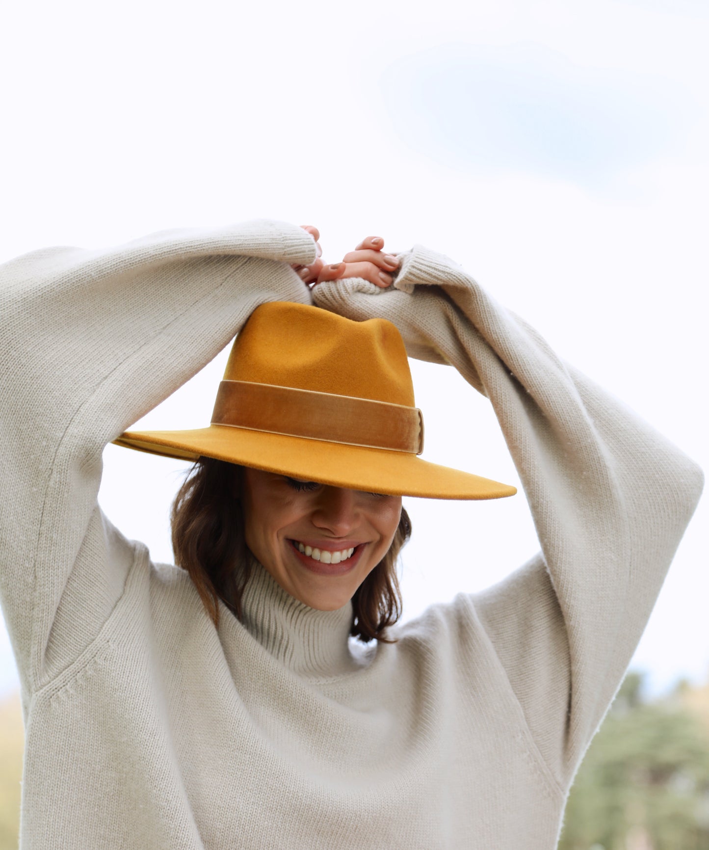 Hicks & Brown The 10 year Anniversary Oxley Fedora in Mustard