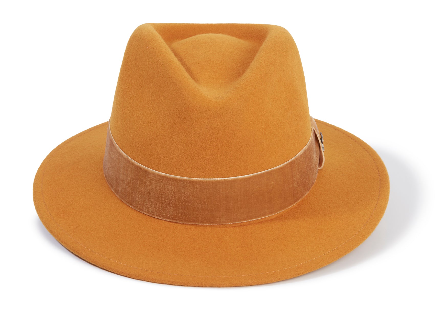 Mustard Felt Fedora online by Superior Felts