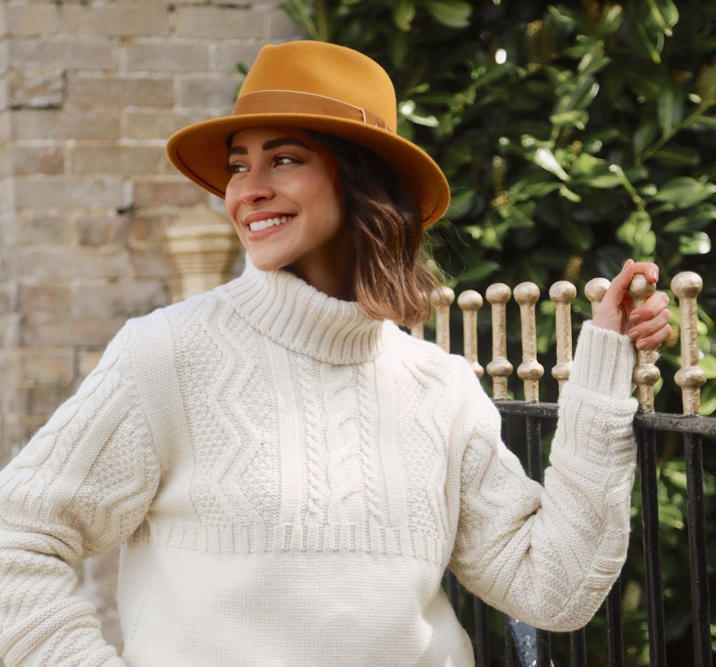 Hicks & Brown The 10 year Anniversary Suffolk Fedora in Mustard