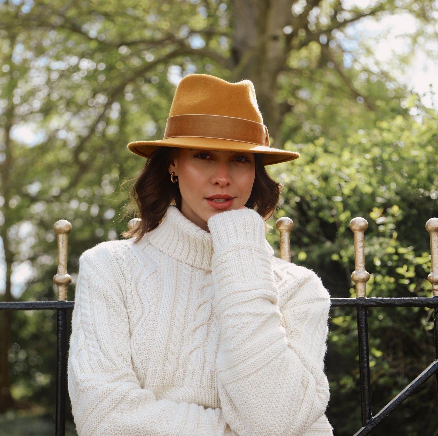 Hicks & Brown The 10 year Anniversary Suffolk Fedora in Mustard