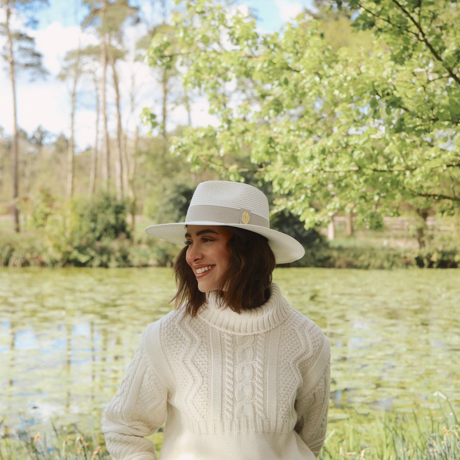 Hicks & Brown The Hemley Fedora in Cream