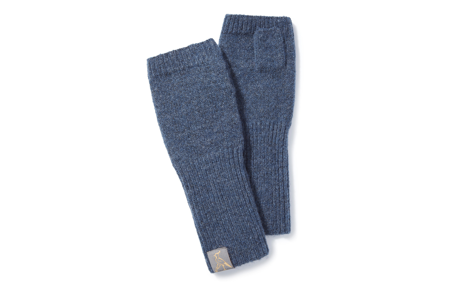 Hicks & Brown The Kersey Wristwarmers in Airforce Blue