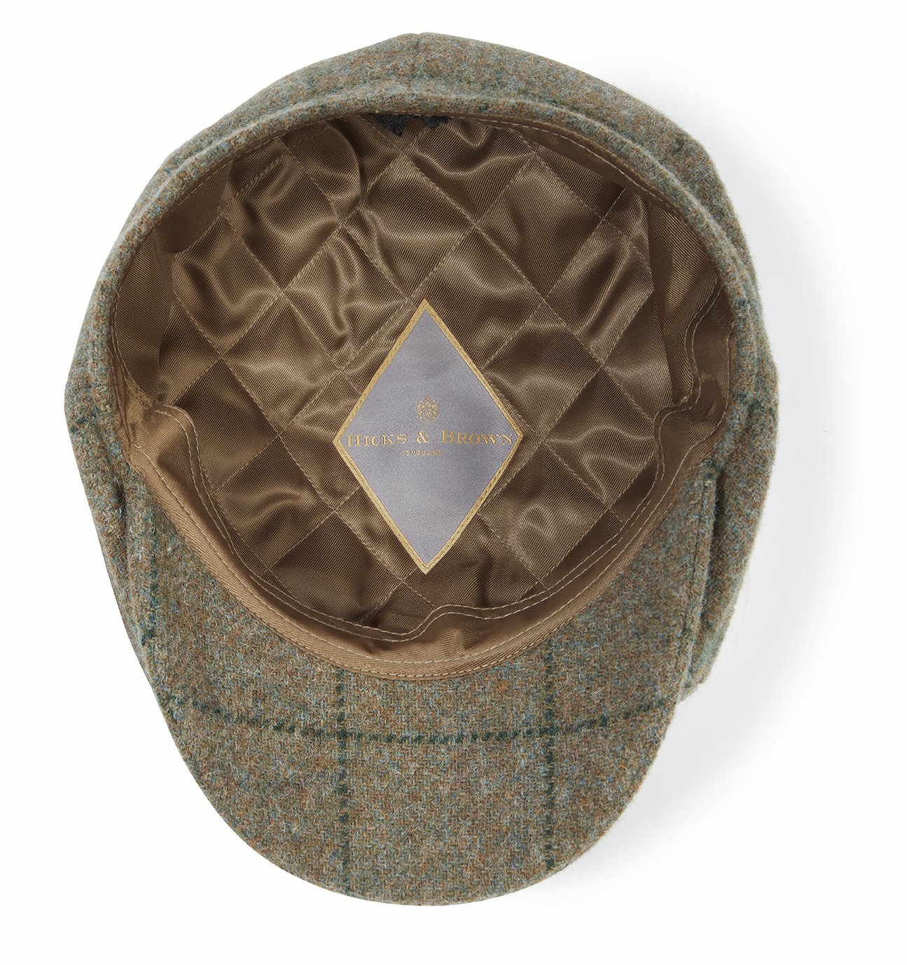 Hicks & Brown The Felsham Baker Boy Cap in Green