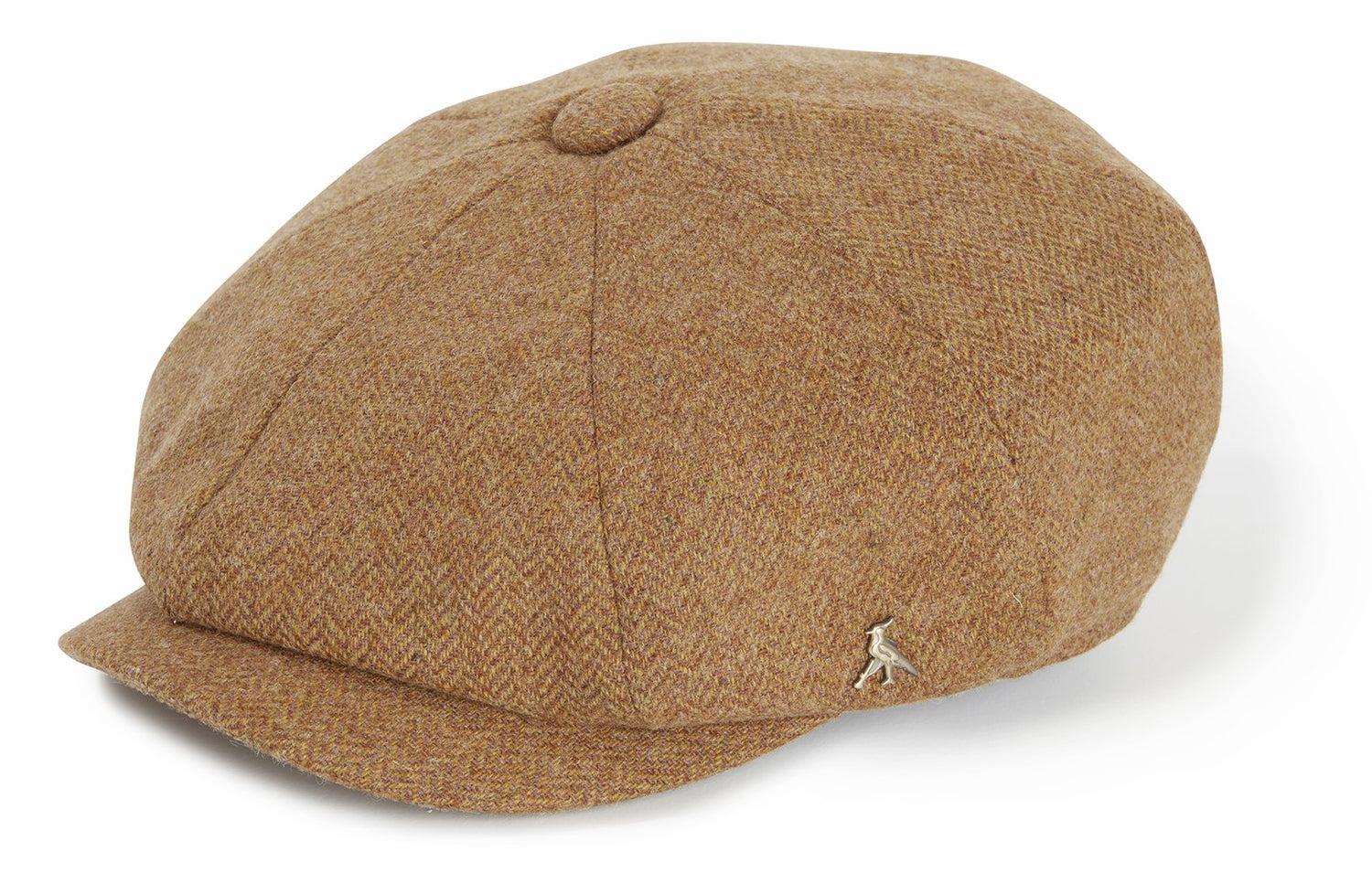 Hicks & Brown The Felsham Baker Boy Cap in Russet